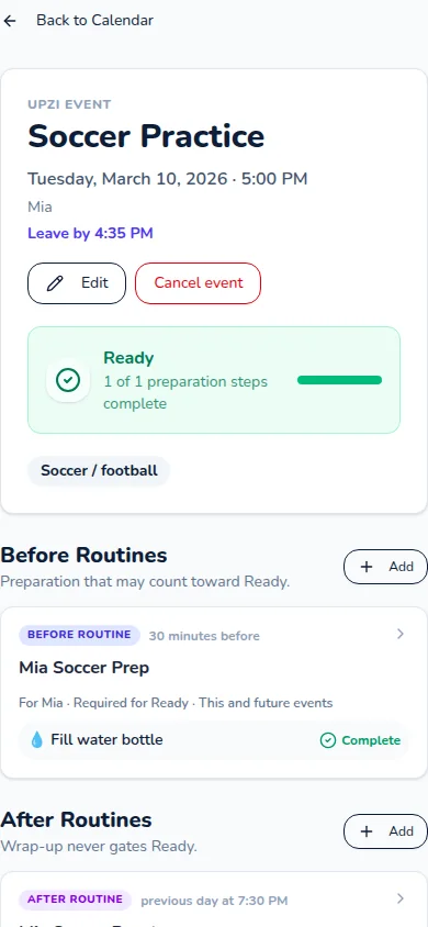Upzi Calendar